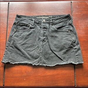 American Eagle black jean skirt size 12
